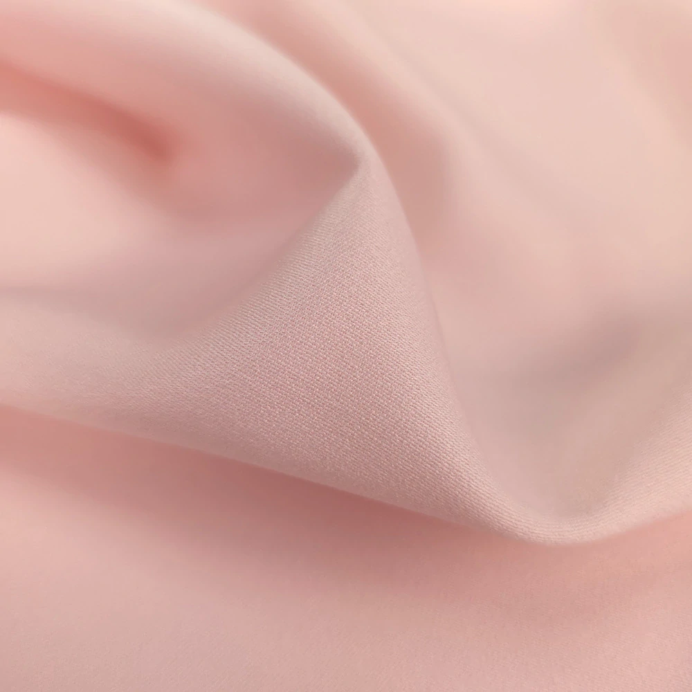 crep georgette/saten, světlá meruňková růžová, 1690