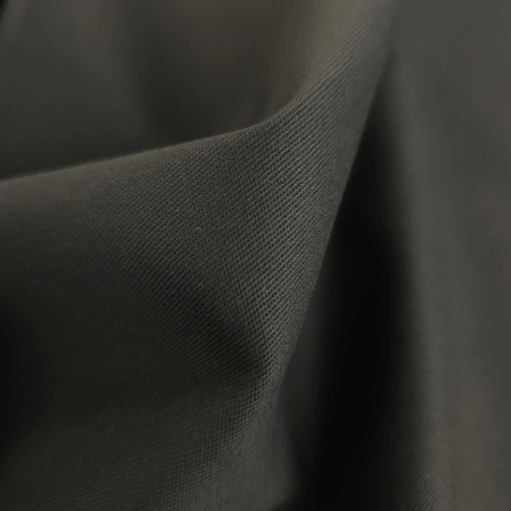 česaný měkčený kepr CHINO, tmavá khaki 2552