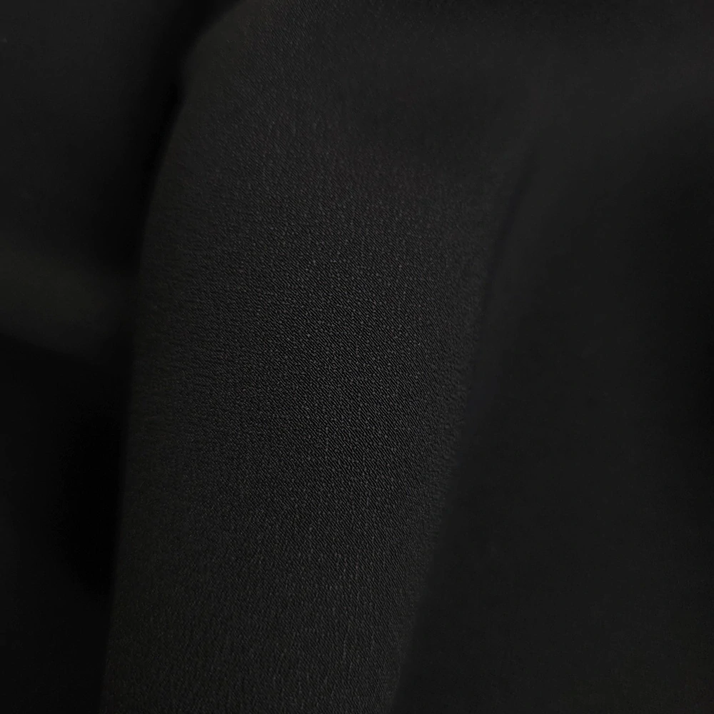 crep georgette/saten , nero