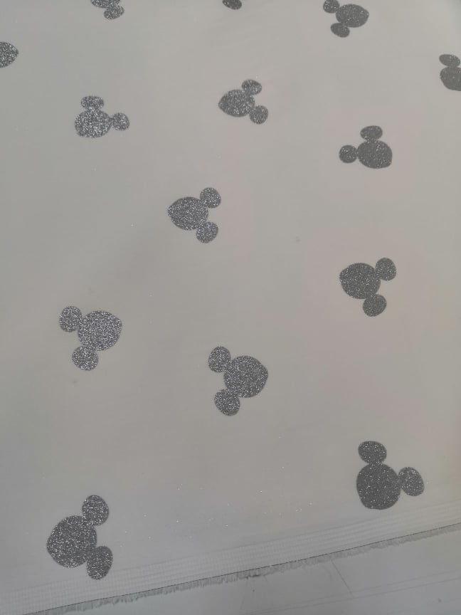 riflovina bílá elastická, vzor myšák