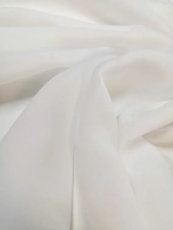 crepe georgett, ivory