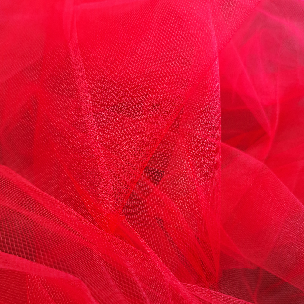 tyl nepružný, šíře 280 cm, červená