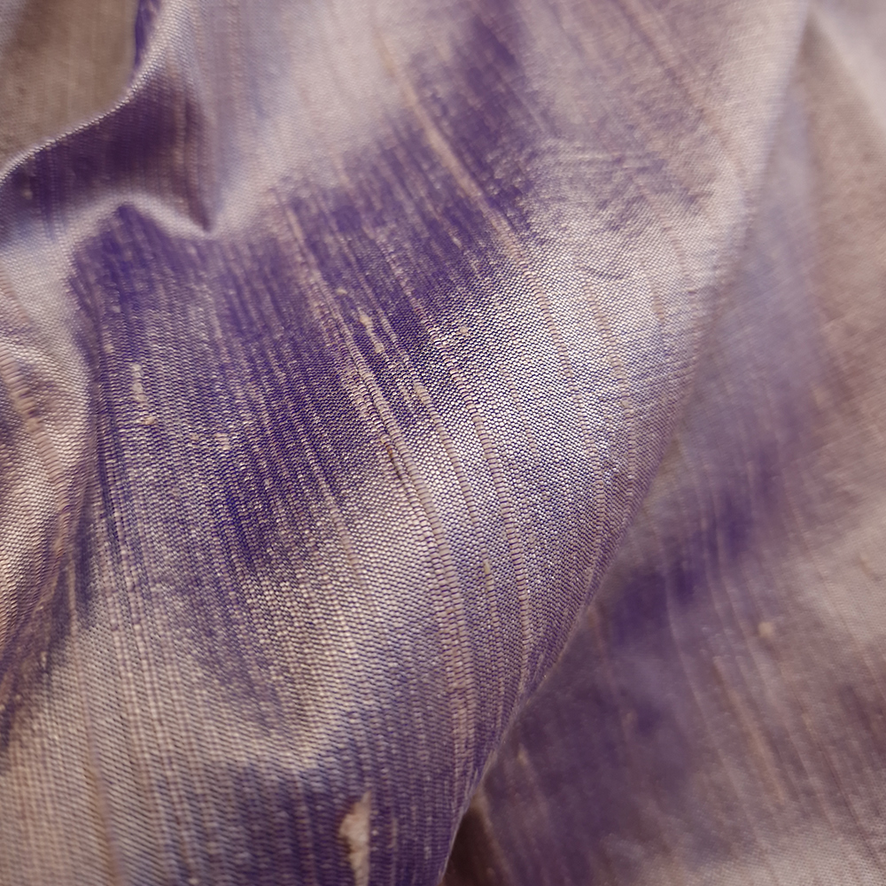 hedvábí, šantung s výraznou strukturou, šanžánový, lila