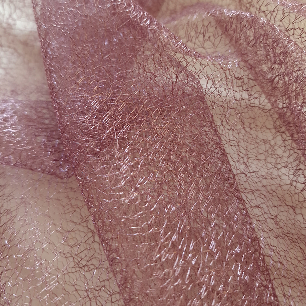 pavučinkový tyl, fialová pudrová