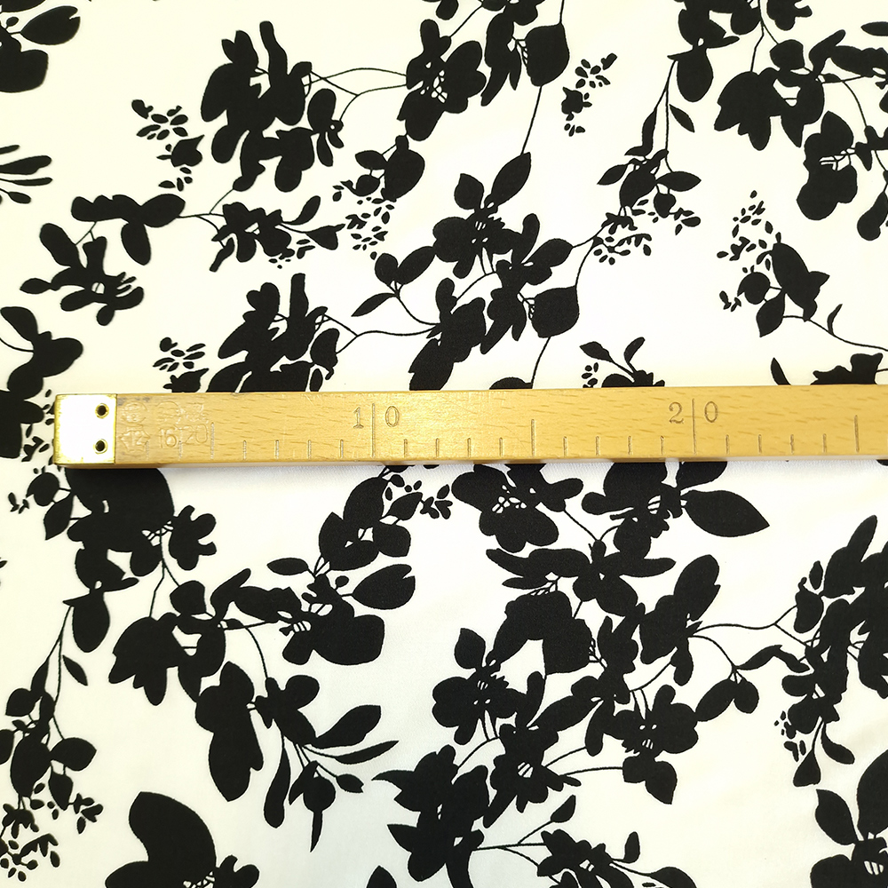 viskózové plátno, černobílý vzor