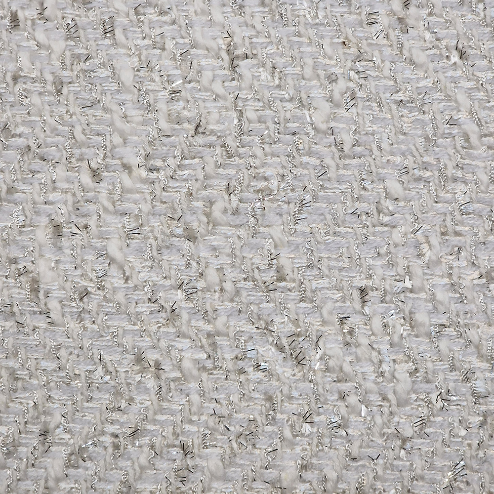 kostýmovka typu Chanel, ivory s lurexem