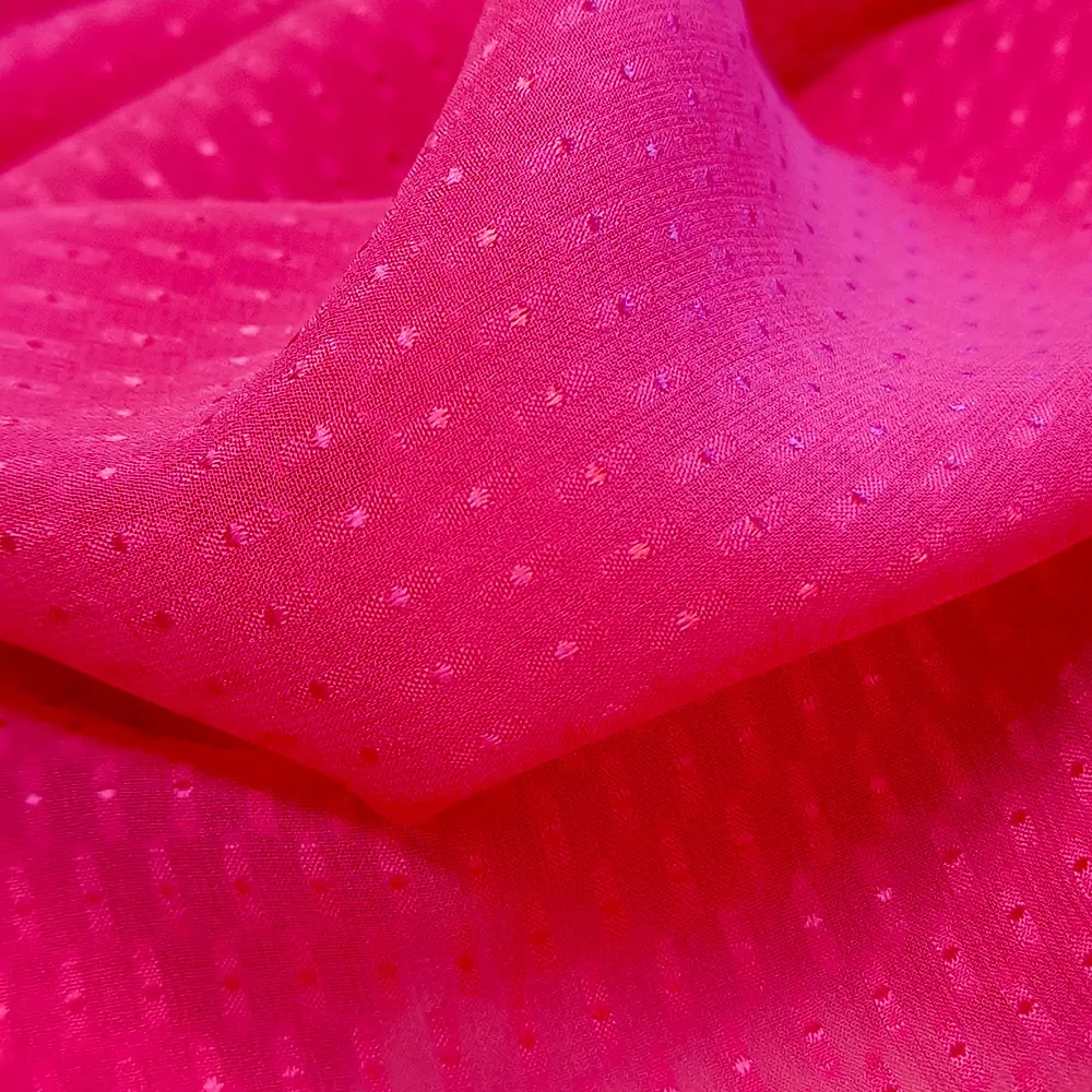 hedvábný šifon růžový