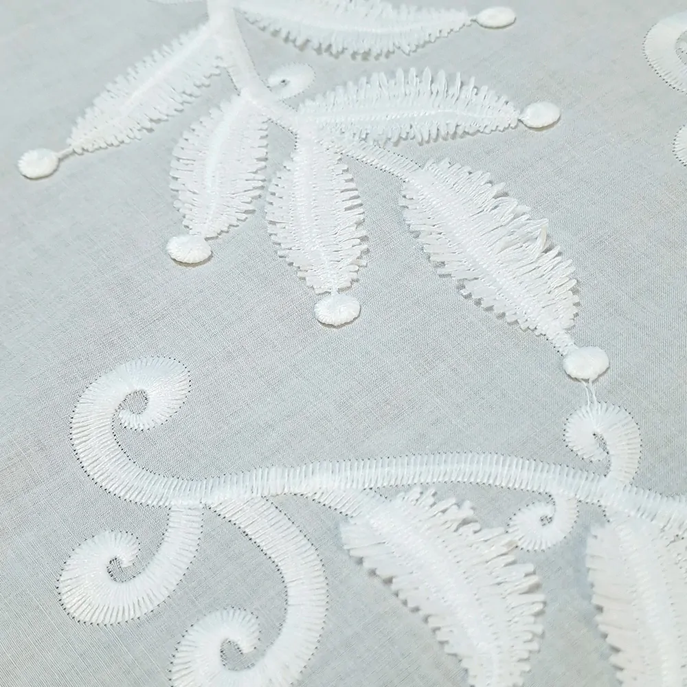 tenké bavlněné plátýnko s 3D vzorem, bílá