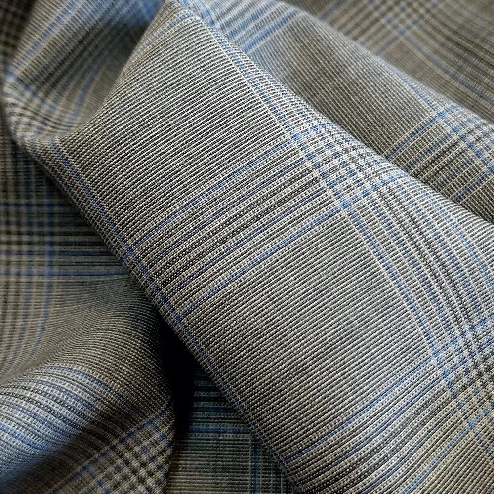 obleková vlna merino, šedá kostka