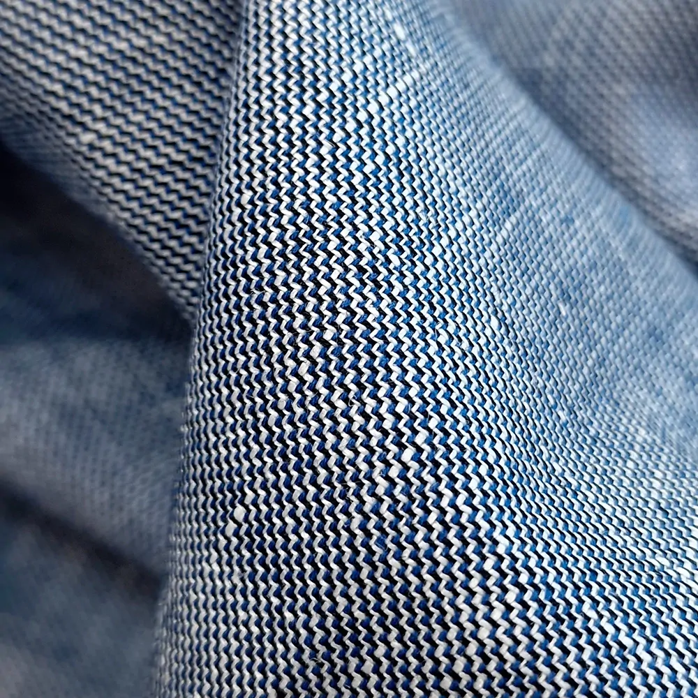 kostýmovka Golfo, len/bavlna, šedomodrá