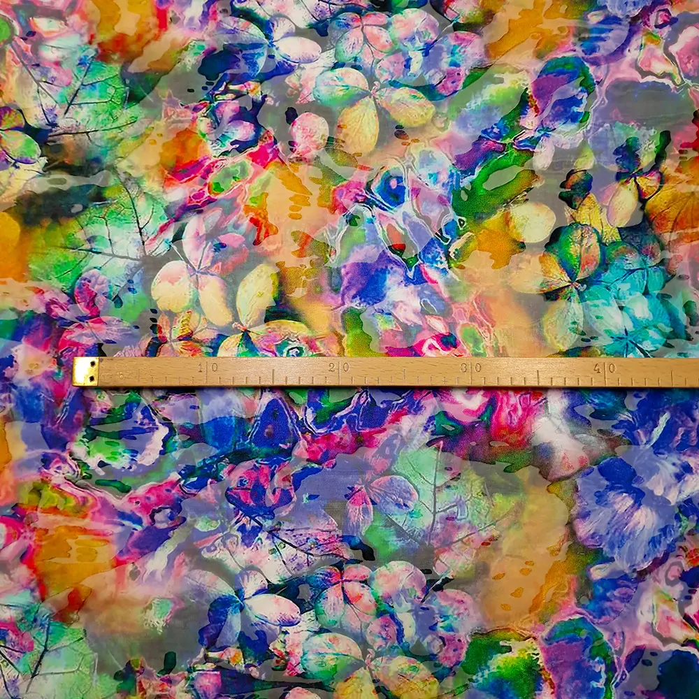 hedvábí DEVORÉ, natura