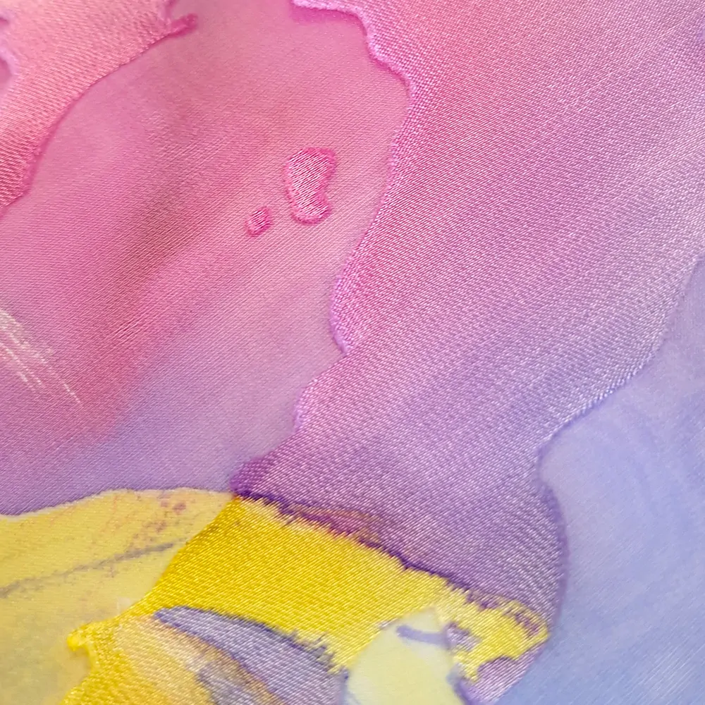 hedvábí DEVORÉ, pastel