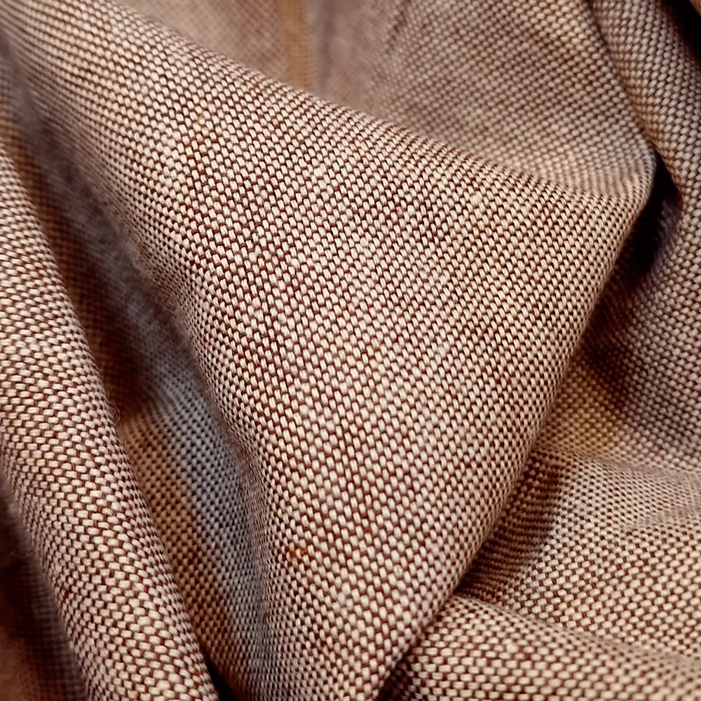 kostýmovka, len/bavlna, světlehnědá