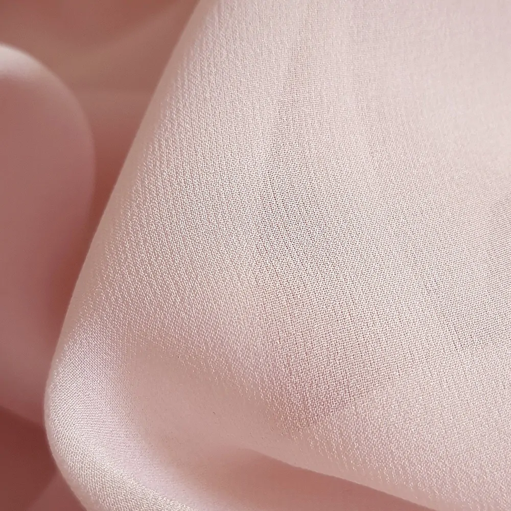 hedvábí, crepe georgette, pudrová broskvová 1031