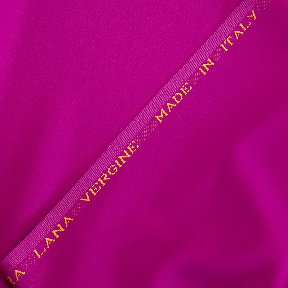 gabarden/satén, vlněná kostýmovka, magenta