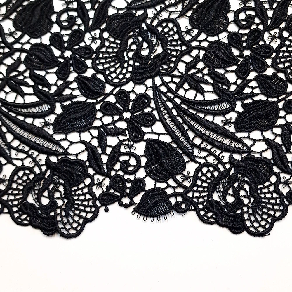 krajka Macramé, černá