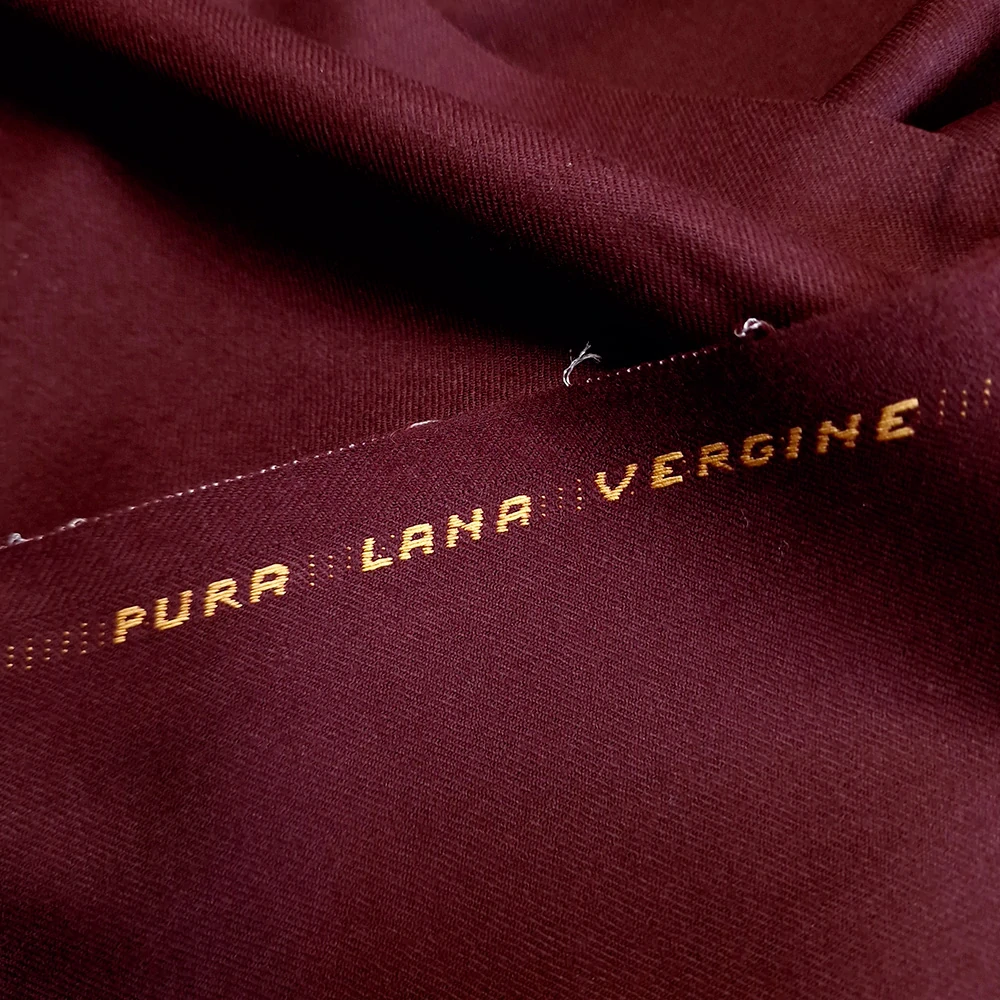 vlněná oblekovka, gabardén, bordó