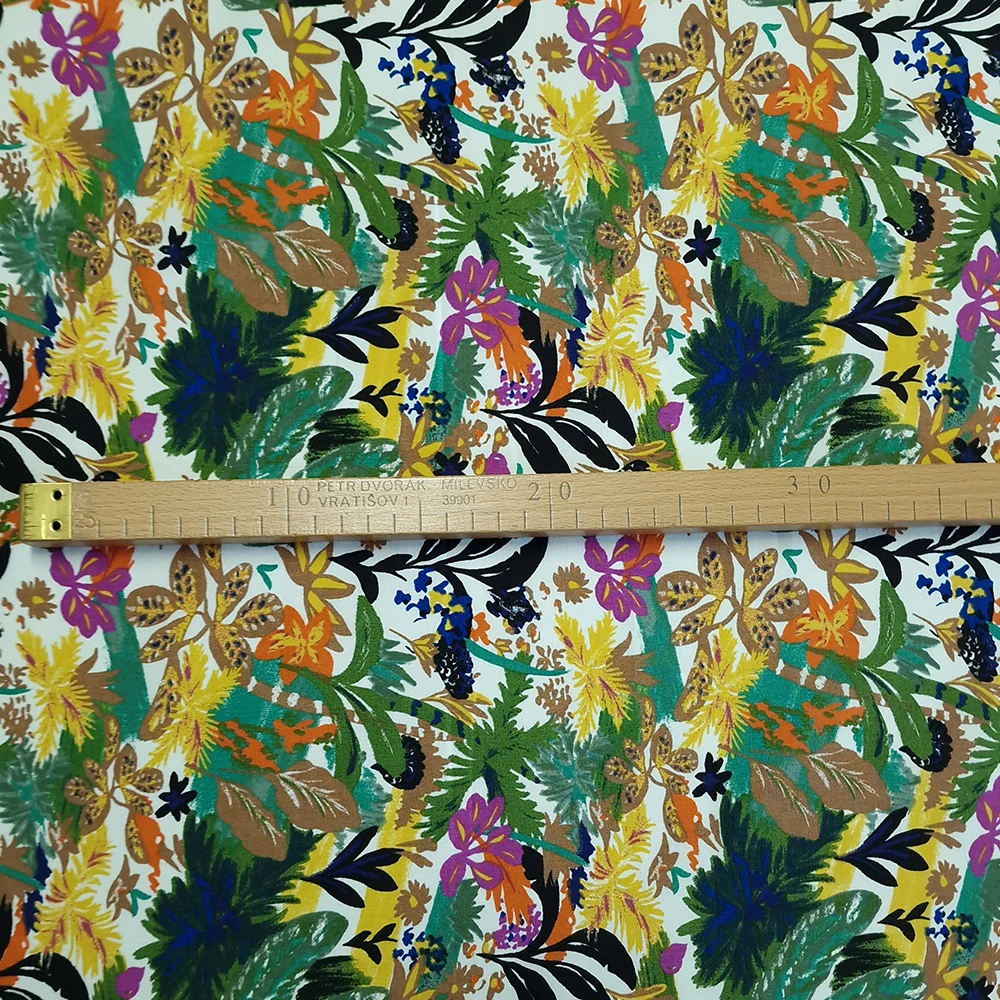 bavlněné plátno, vzor tropical