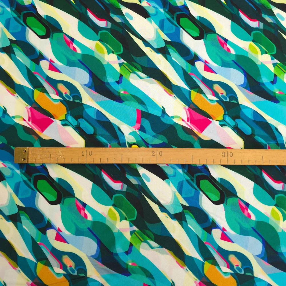 viskózové plátno, vzor laguna