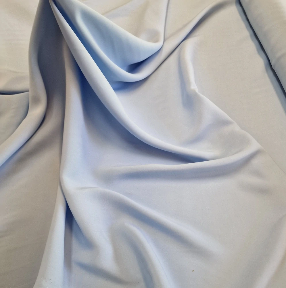 cupro, světlá modrá