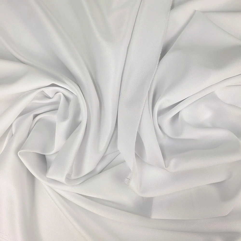 crep georgette/saten , bílá 3