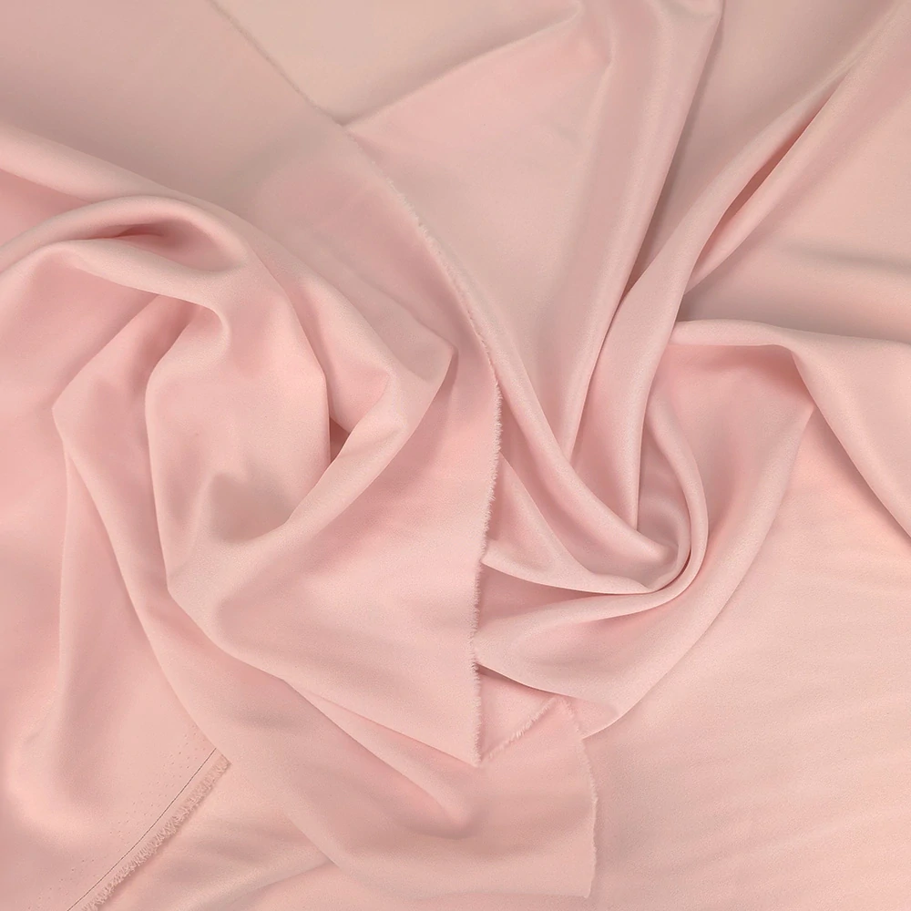 crep georgette/saten, světlá meruňková růžová, 1690