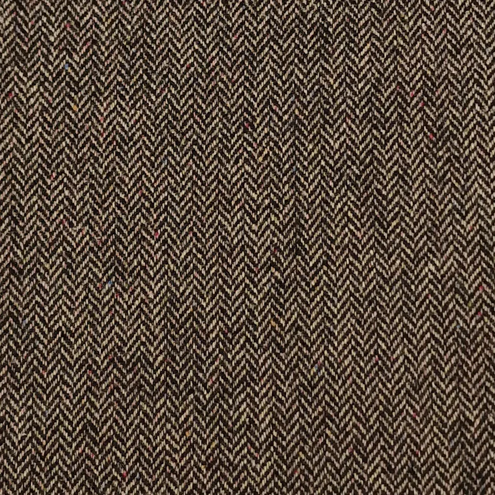 vlna, tweed, rybí kost, šedá