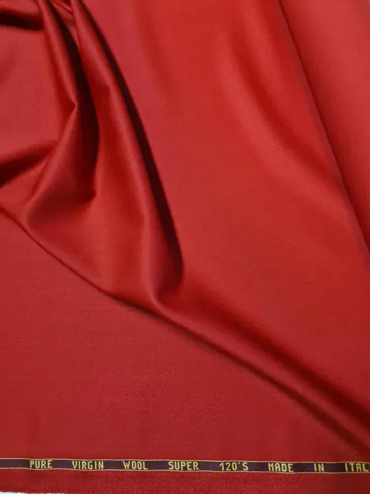 celoroční oblekovka/kostýmovka, vlna 120's, červená 5317