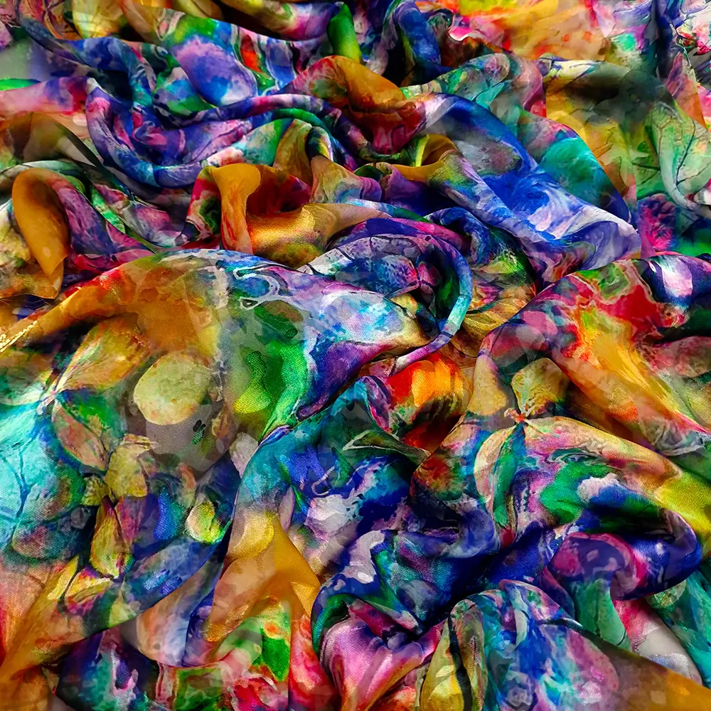 hedvábí DEVORÉ, natura