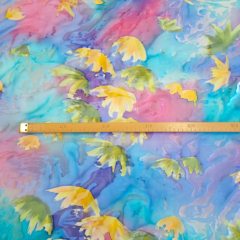 hedvábí DEVORÉ, pastel