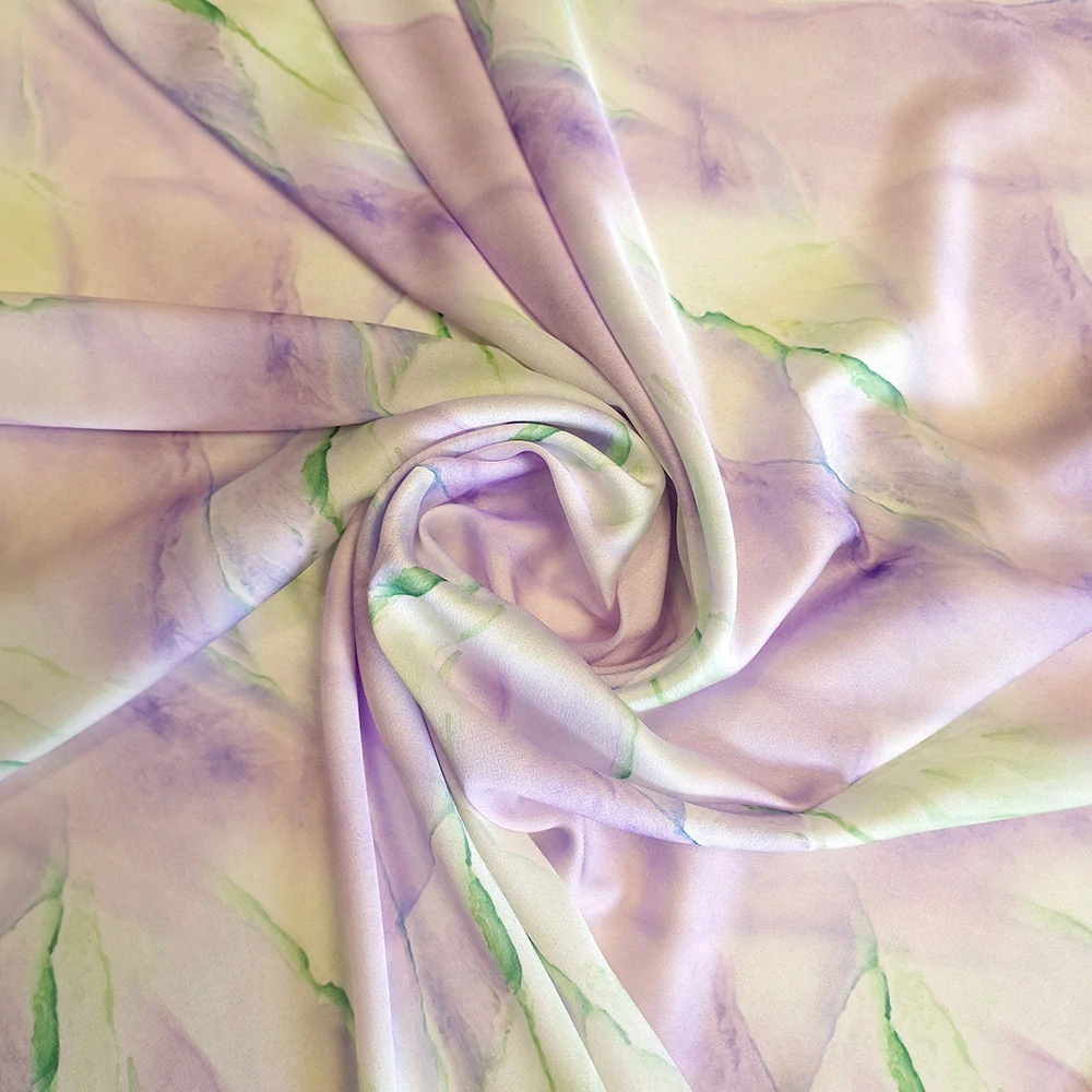 satén vzor, lila-zelený pastel