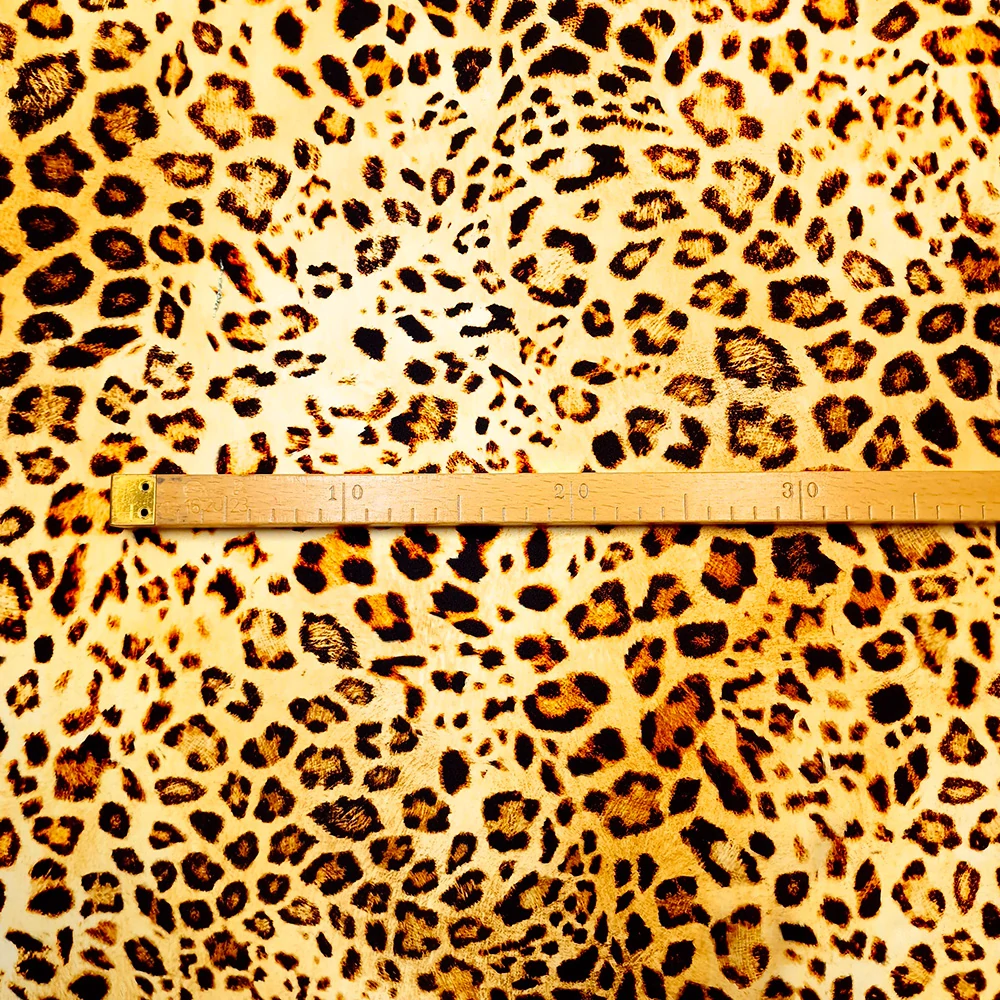 hedvábný satén, leopard