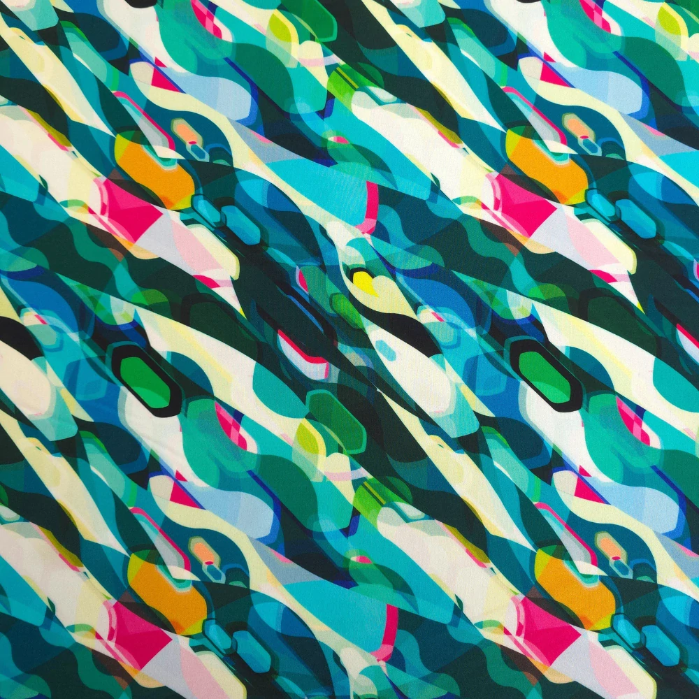 viskózové plátno, vzor laguna