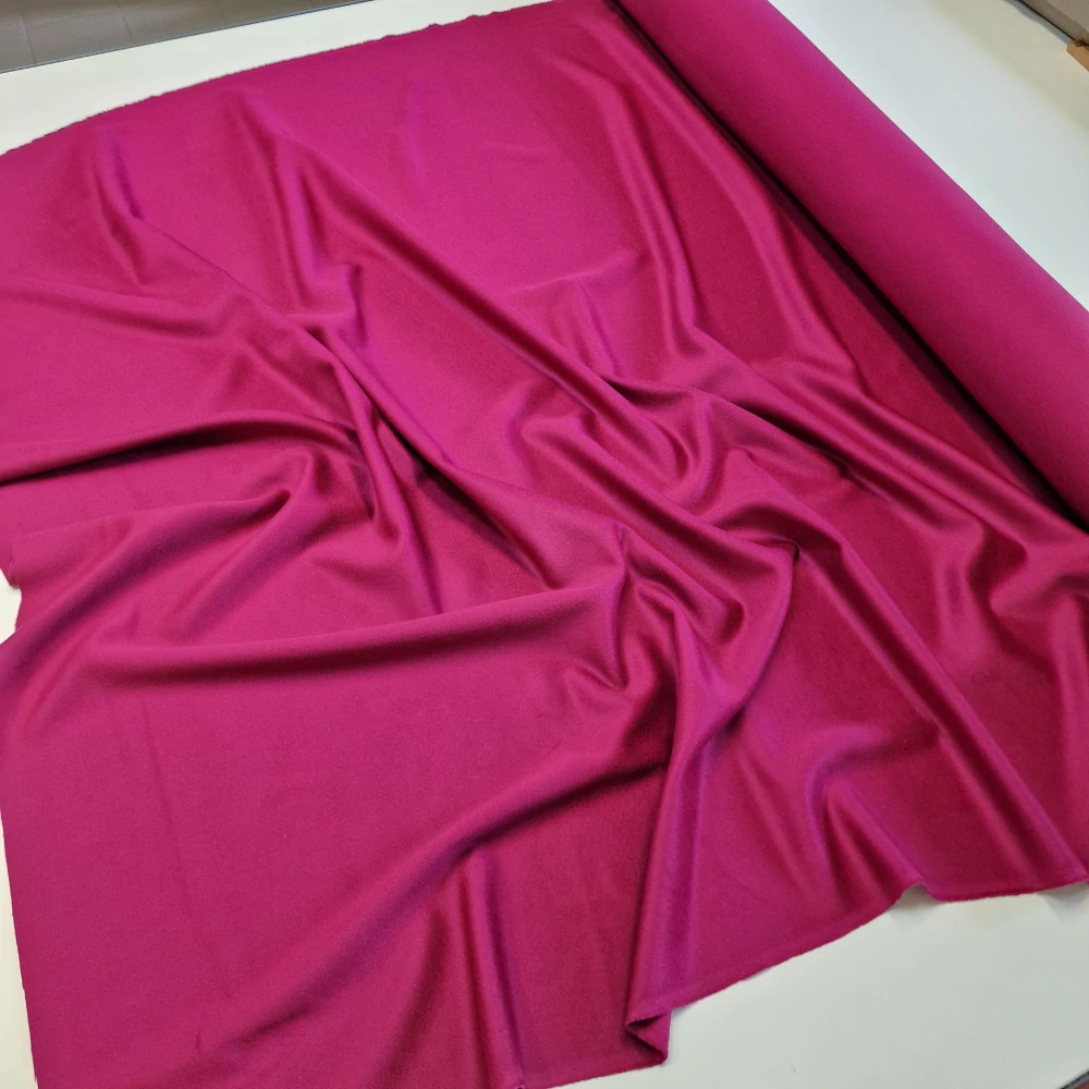 kabátovka kašmír/vlna, magenta