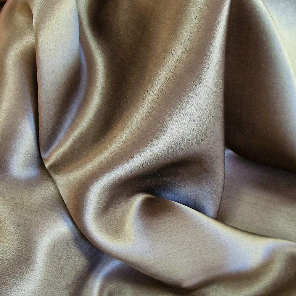 hedvábný satén, khaki