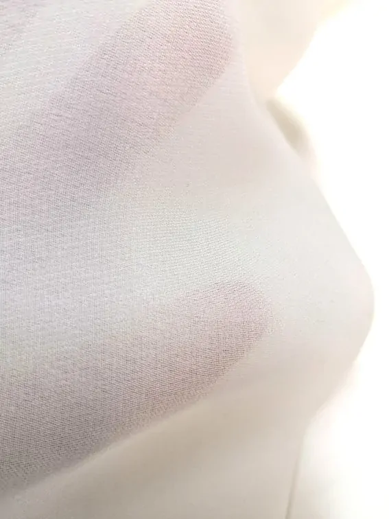 crepe georgett, ivory