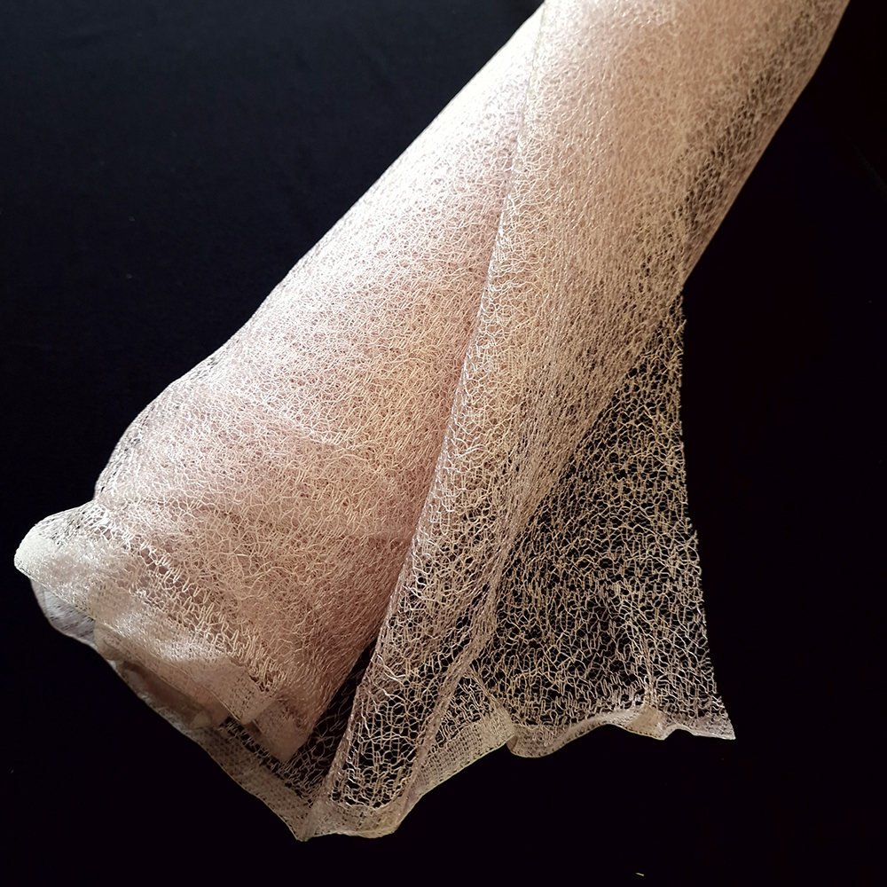 pavučinkový tyl, světle růžová