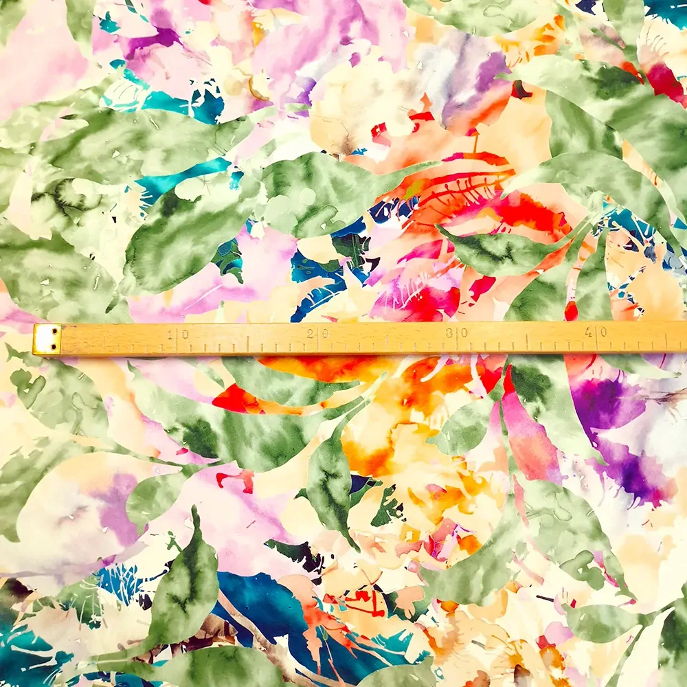 hedvábí, satén, vzor colors