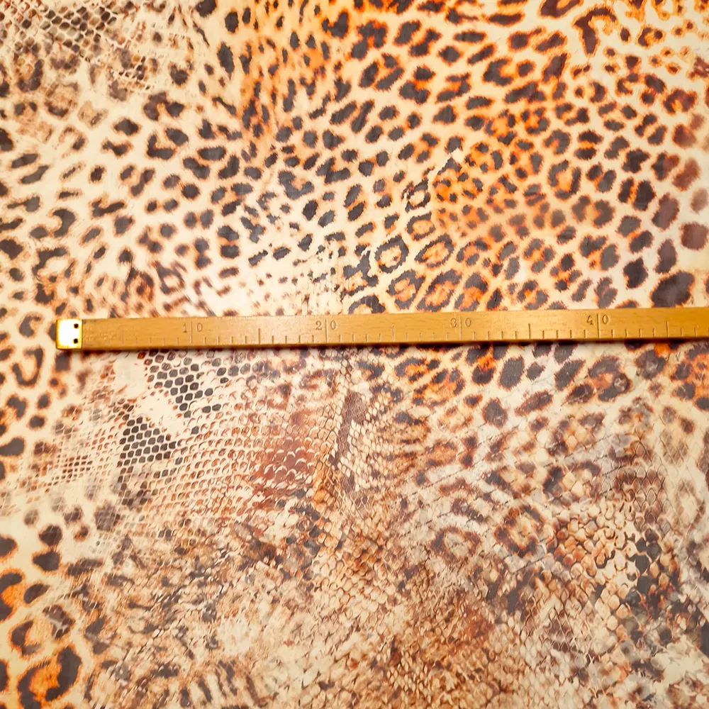 hedvábí, šifon, zvířecí vzor