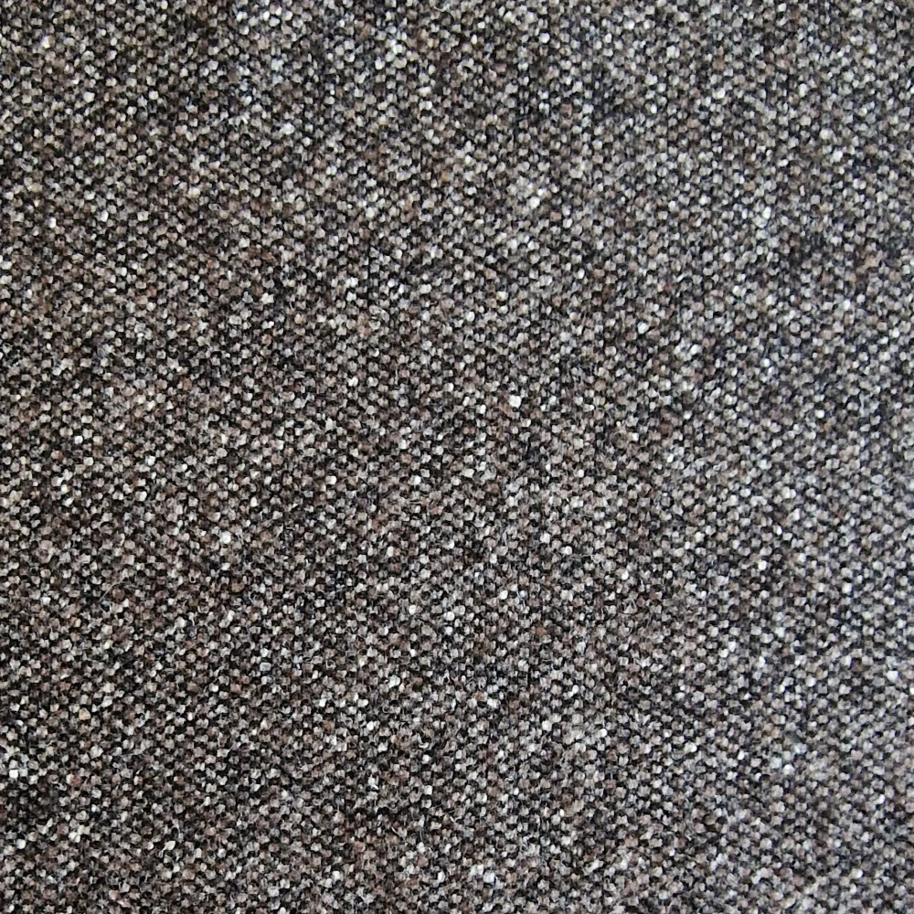 oblekovka tweed, vlna/hedvábí, tmavá hnědá