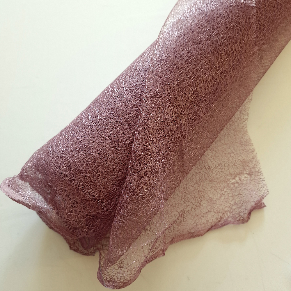 pavučinkový tyl, fialová pudrová