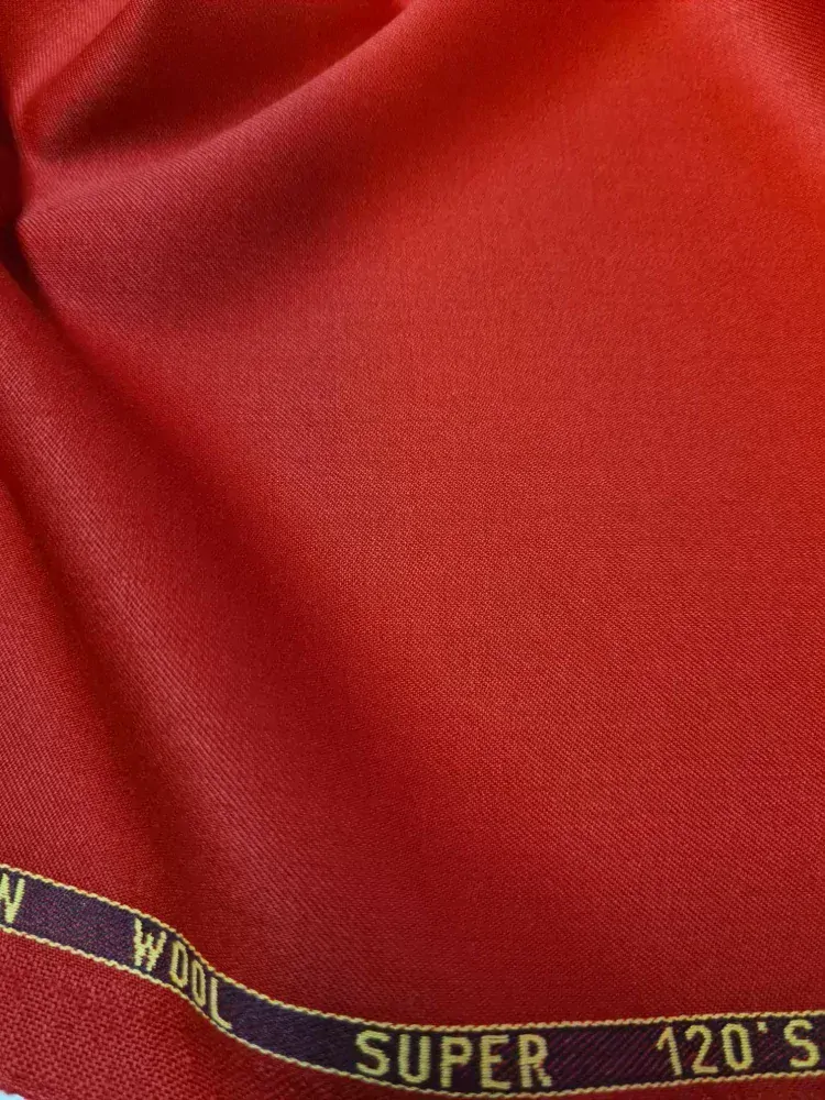 celoroční oblekovka/kostýmovka, vlna 120's, červená 5317