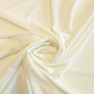 elastická pletenina, smetanová bílá