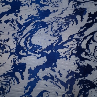 hedvábí DEVORÉ, blu