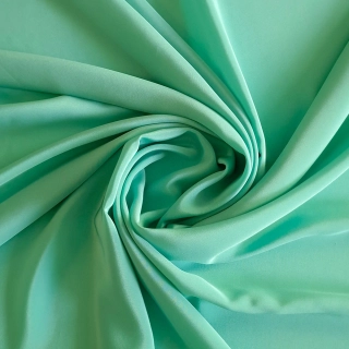 hedvábí, crepe de chine, mint 7288