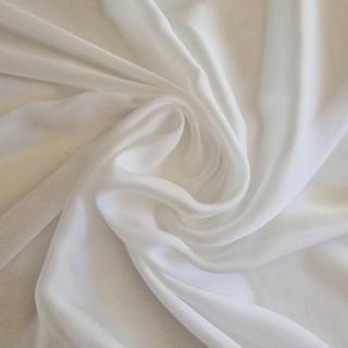 hedvábí, šifon, ivory