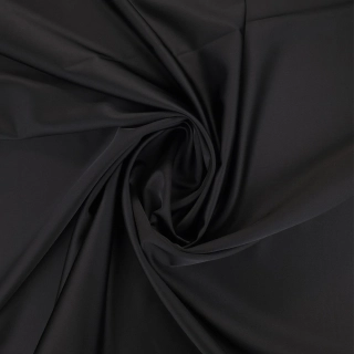 elastický satén 643, černá