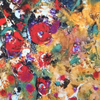 viskózové plátno, vzor monet