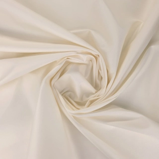 bavlněný elastický satén, ivory