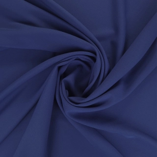crep georgette/saten , královská modrá 154